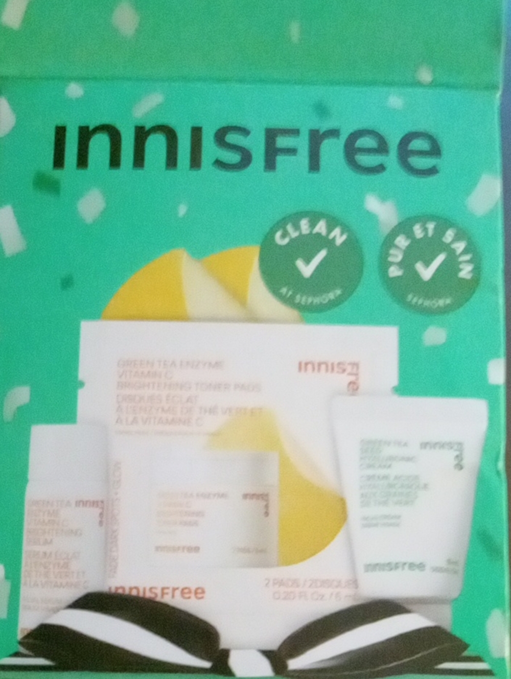 Innisfree Green Tea Moisturizing Skincare Set - Green